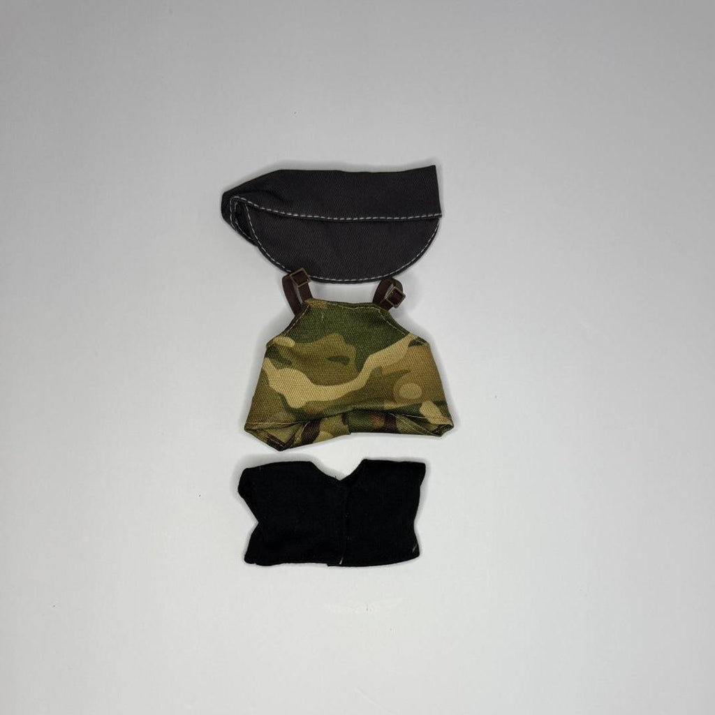 Labubu Camouflage Overalls Set – Street Style