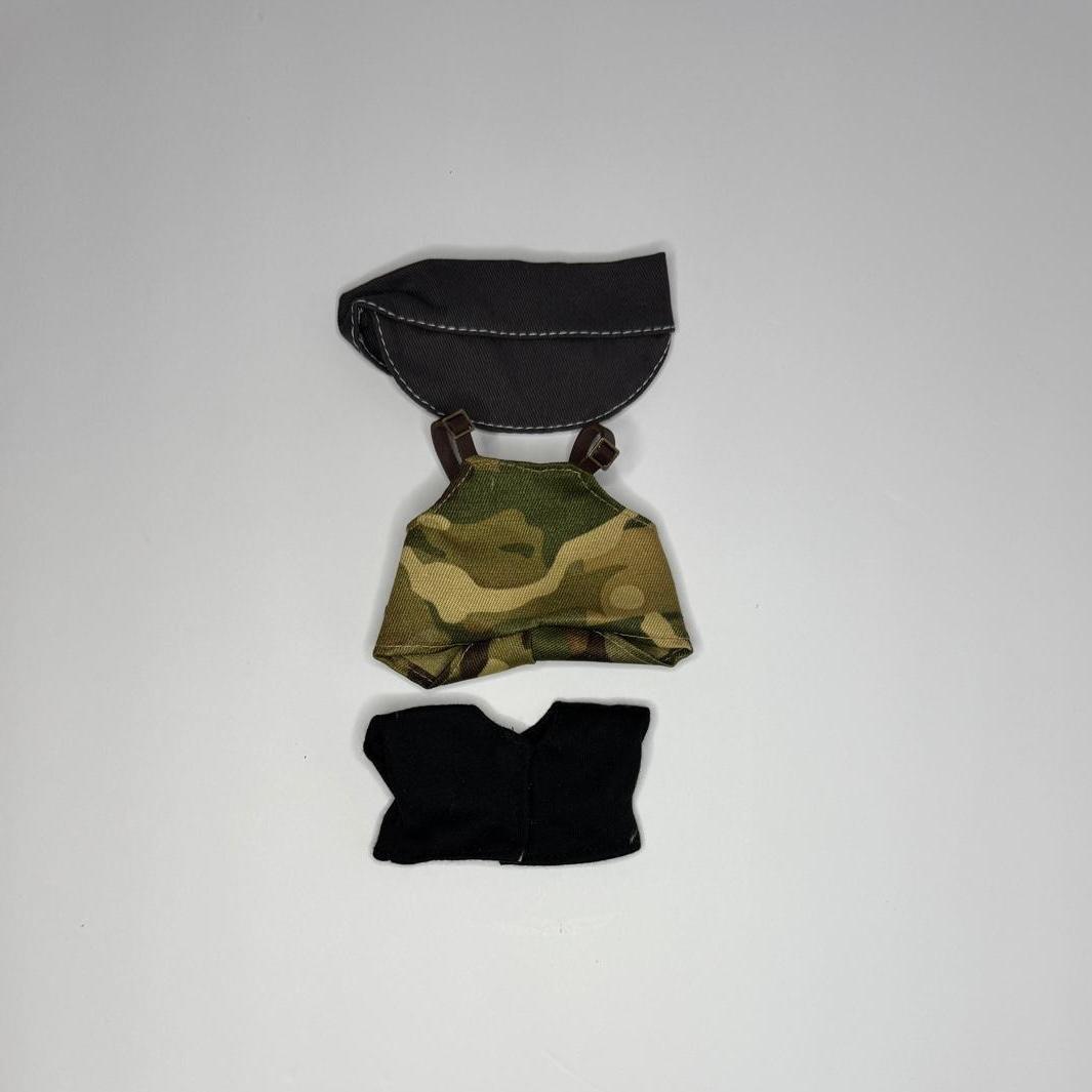 Labubu Camouflage Overalls Set – Street Style