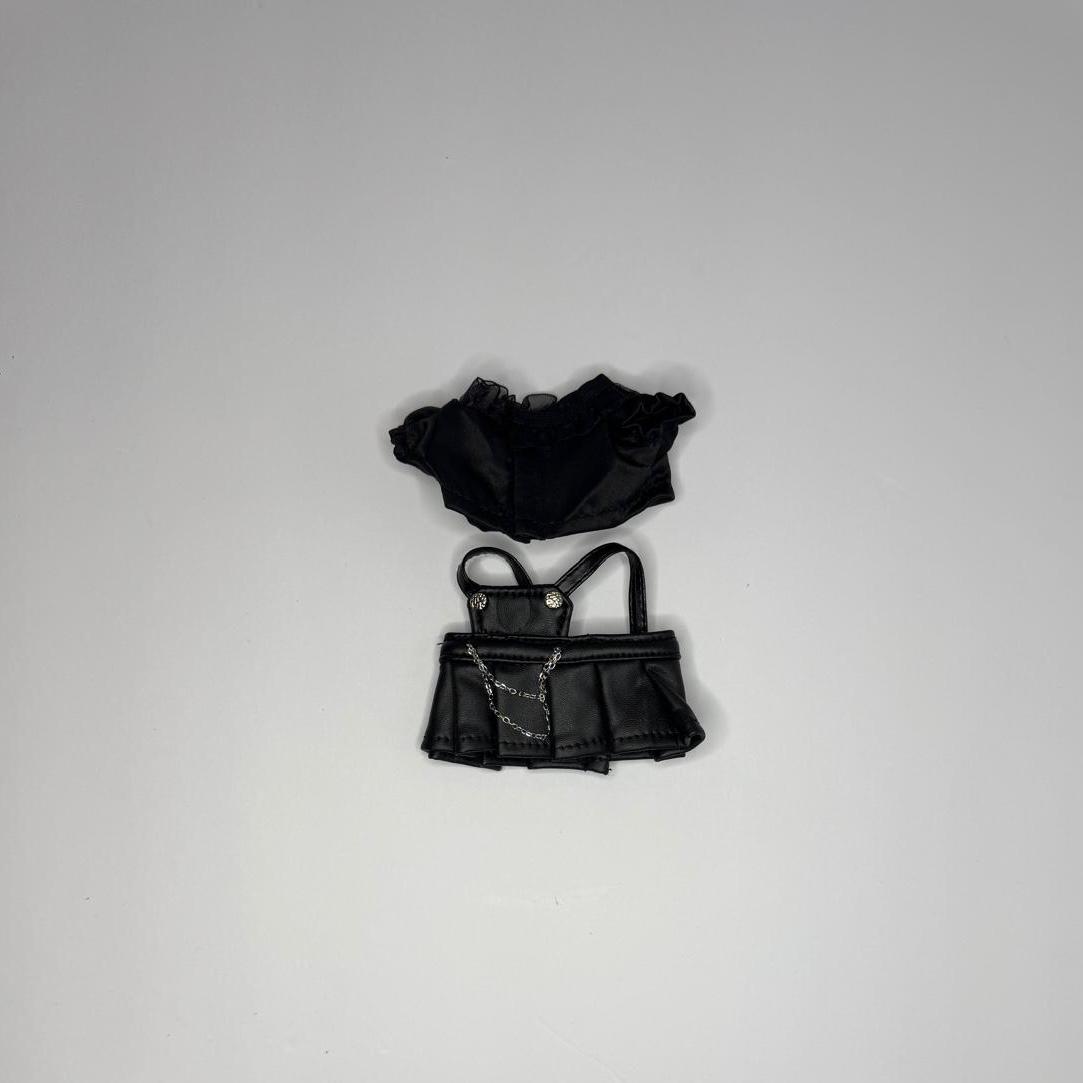 Labubu Female Punk Set – Rebel Style with Silver Shine